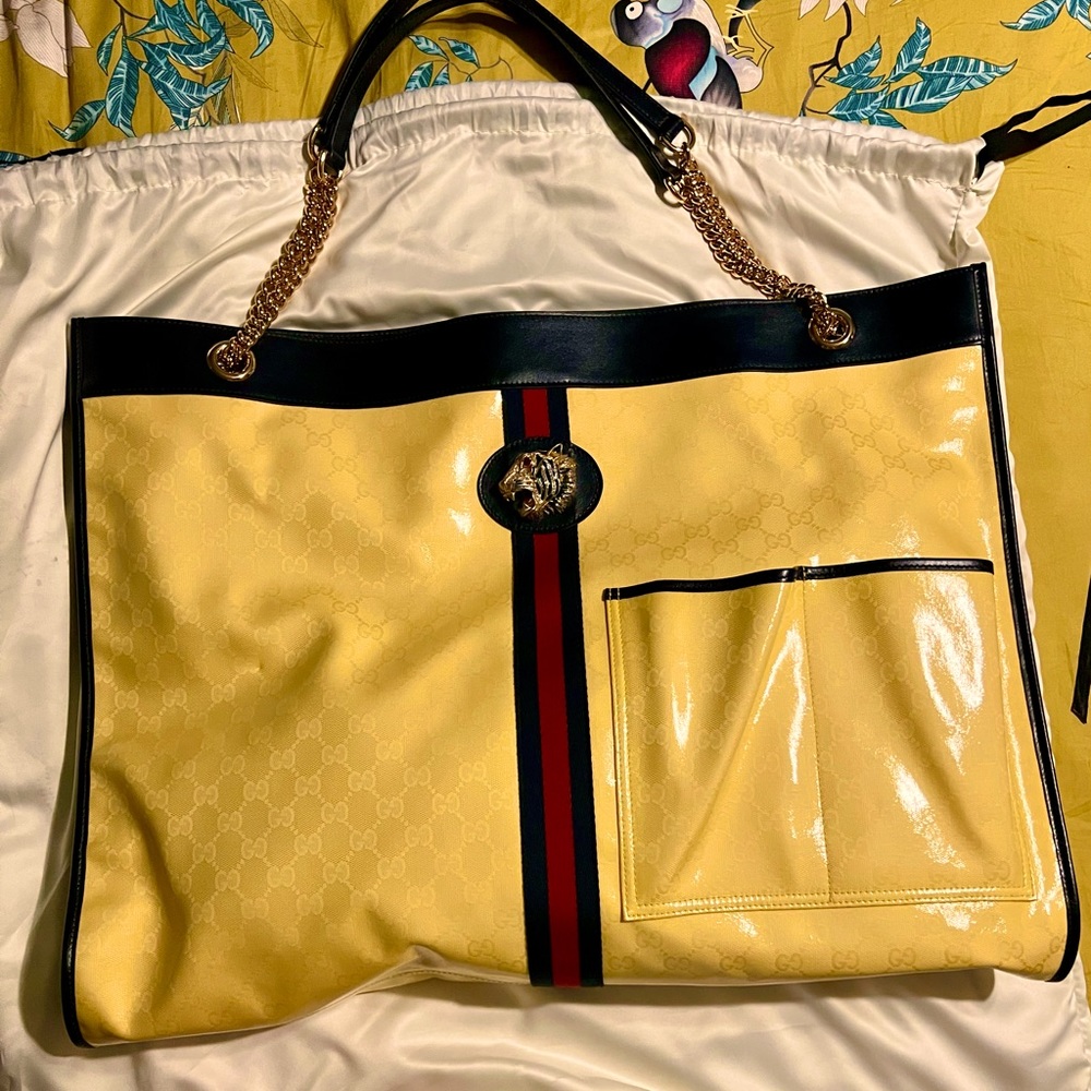 Stunning limited edition Gucci rajah tote